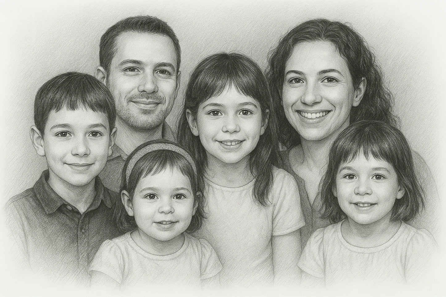 Custom Family Pencil Portrait
